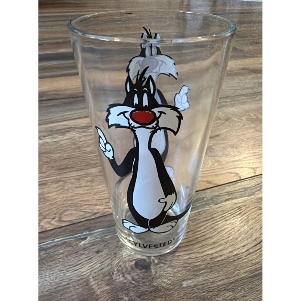 Vtg 1973 Looney Tunes Pepsi Glass Sylvester The Cat Collectible Warner Bros.